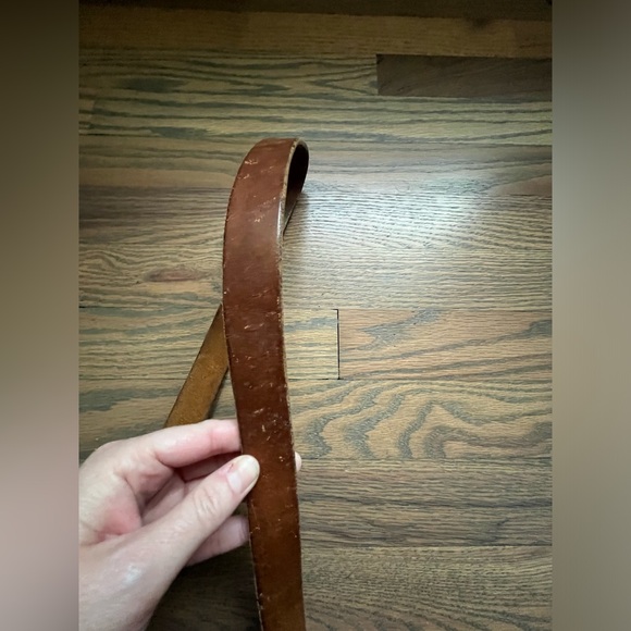 Vintage 1970’s Brown Leather Shoulder Drop Bag - Picture 15 of 16